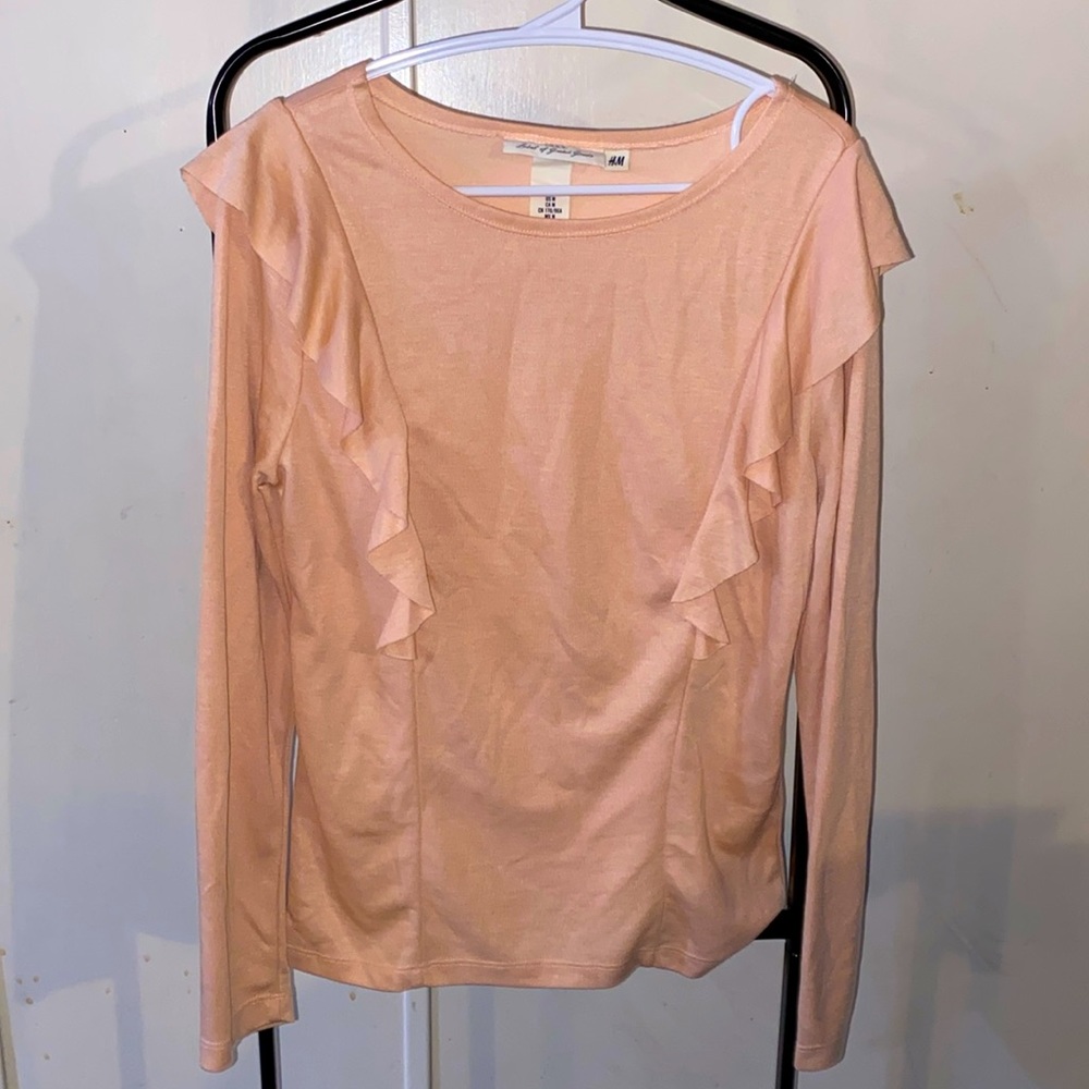 ⚡️H&M LOGG size M blush top